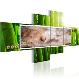 Obraz - Abstrakcja i bambus
