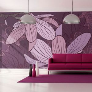 Fototapeta - Fioletowe magnolie