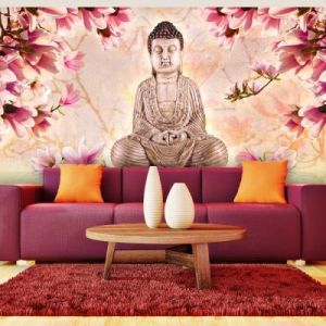 Fototapeta - Budda i magnolia