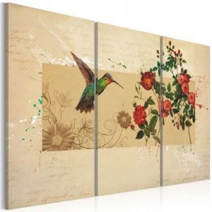Obraz - Koliber i róże