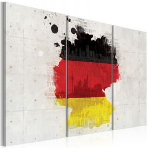 Obraz - Mapa Niemiec - tryptyk